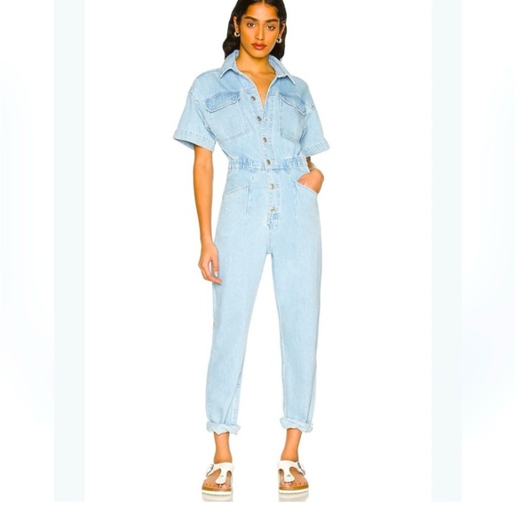 We The Free Pants - Free People - We the Free Womens jumpsuit SZ Medium Blue Denim